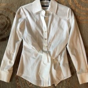 Sara Campbell White Blouse